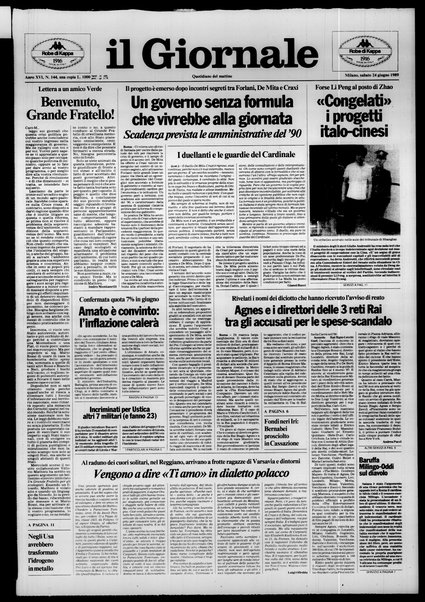 Il giornale : quotidiano del mattino